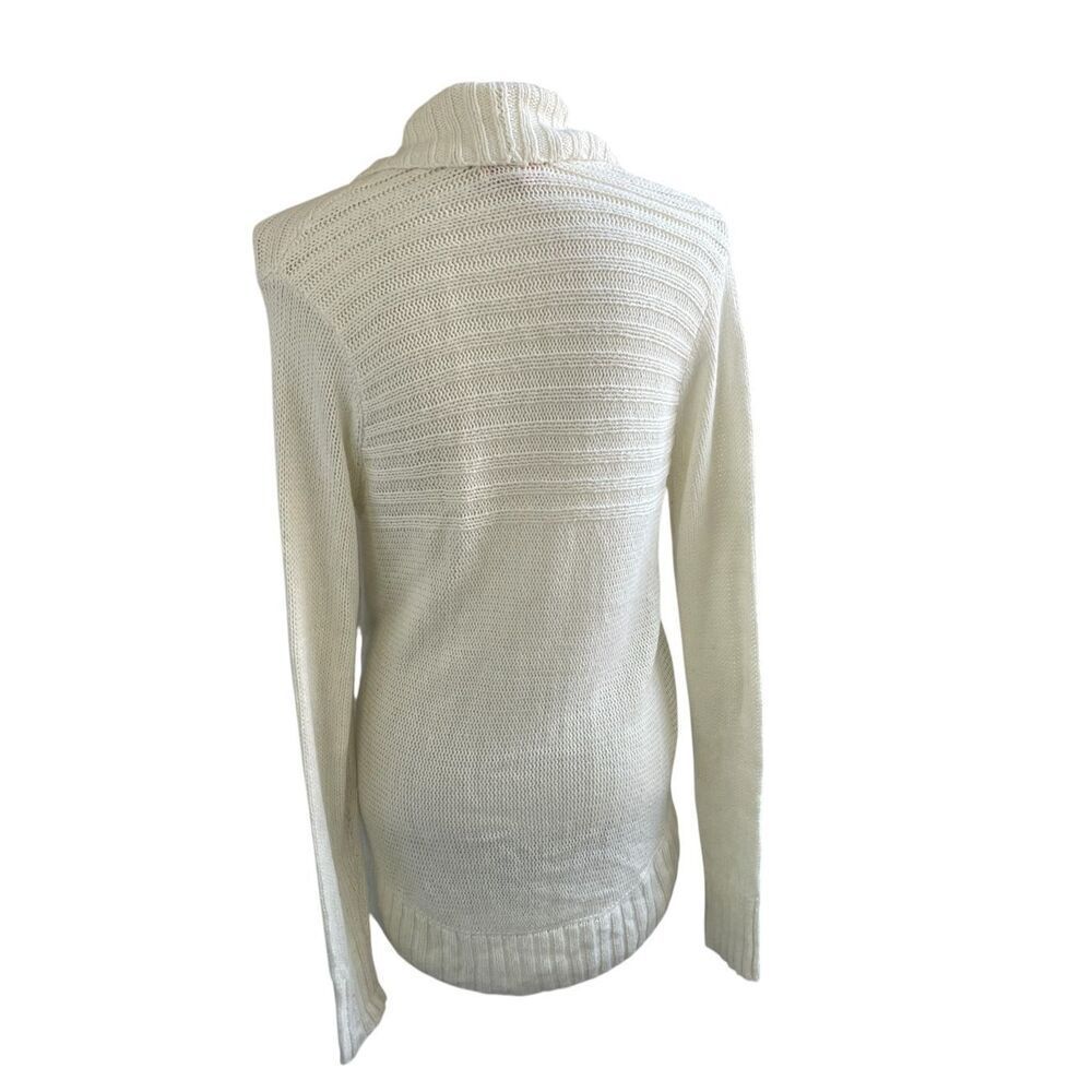 Lilly Pulitzer Cream Front Clasp Open Front Cardi… - image 5